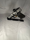 3D Printed pistol stand with topo